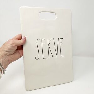 RAE DUNN GLASS SERVE BOARD PLATTER‎